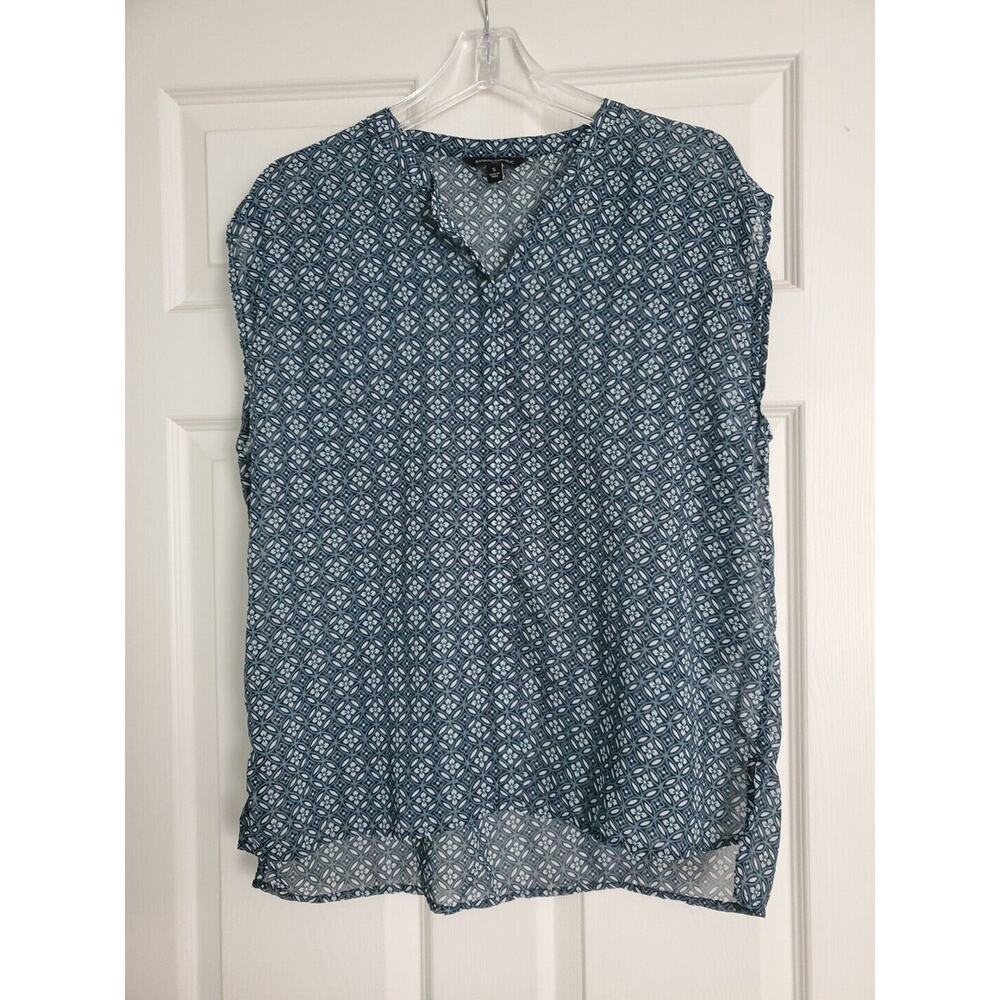 Banana Republic Blouse Women, Sheer, Sleeveless, Size S Summer, Lightweight